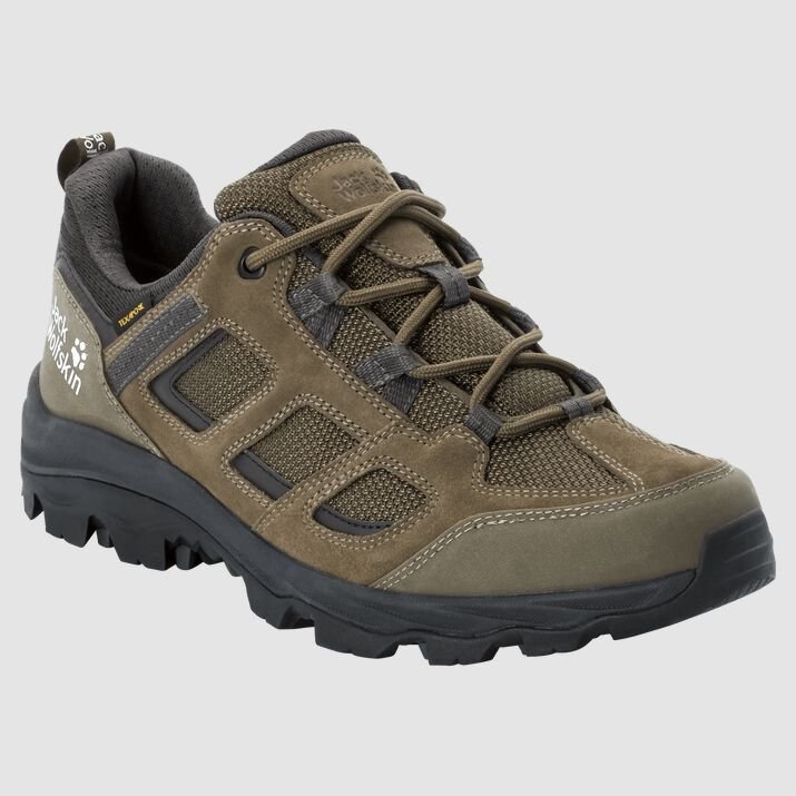 Jack Wolfskin Mens Vojo 3 Texapore Low Hiking Shoes Khaki 857294RPS